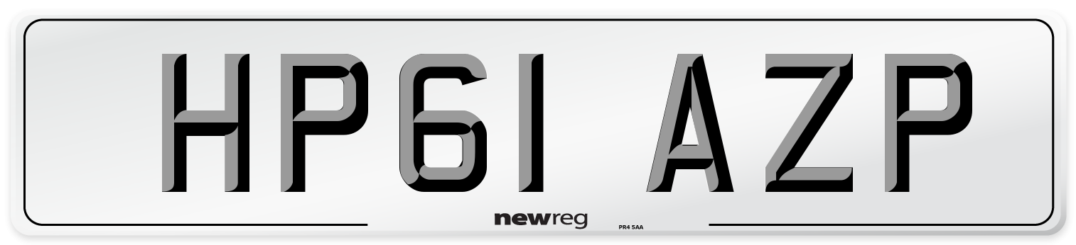 HP61 AZP Number Plate from New Reg
